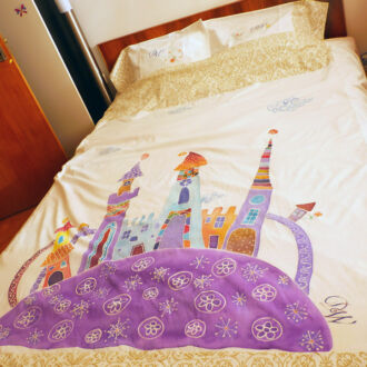 lenjerie pat mare castel